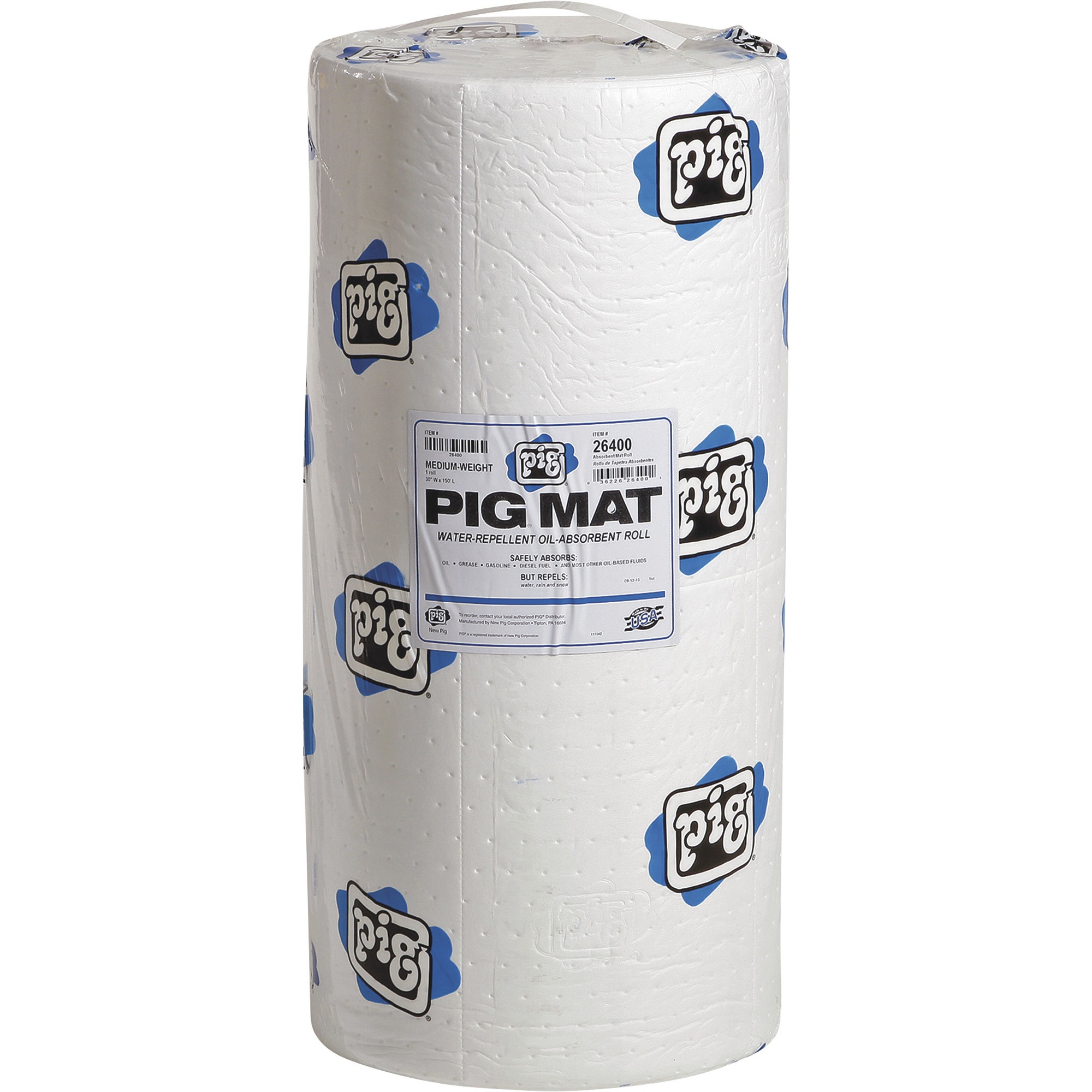 New Pig Oil-Only Medium-Weight Absorbent Mat Roll, 30in. x 150ft., Model# 26400